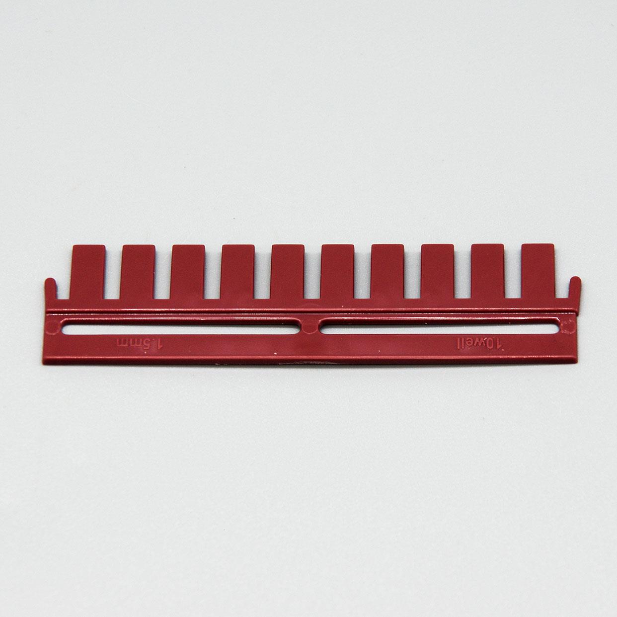 制胶梳，适配迷你垂直电泳仪，1.5mm，10齿1.5mm，10齿梳子